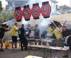 秋祭り　焼き鳥屋さん